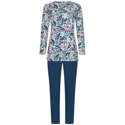 Afbeelding van Pastunette Blue Bloom Pyjama Bio Katoen Maat 42