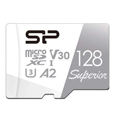 Afbeelding van Silicon Power Micro SDXC UHS I (U3), V30 4K A2 High Speed kaart met 128 GB adapter