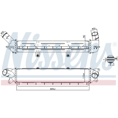 Afbeelding van NISSENS 961242 Intercooler