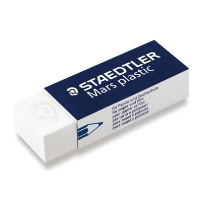 Image de Gomme pour crayon Staedtler Mars 53650 65x23x10mm Blanche