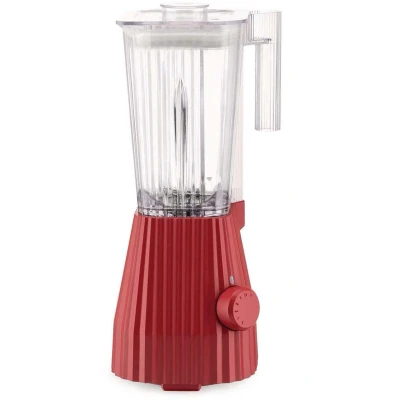 Afbeelding van Alessi Blender Plissé 5 snelheden + turbostand rood Michele de Lucchi 1.5 liter MDL09 R