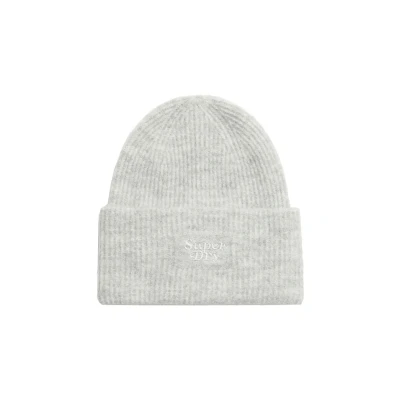 Afbeelding van Superdry SOFT Muts, Dames, Maat: One Size, Chalk grey marl