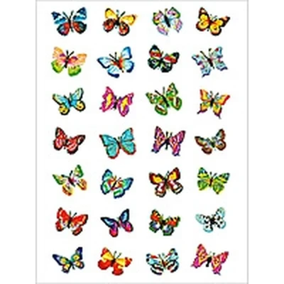 Afbeelding van Etiket HERMA 6819 vlinder glitter folie Blister a 1 vel 10 stuks