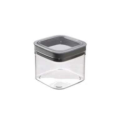 Afbeelding van Curver Dry Cube Voorraaddoos Vierkant, 0.8 L, Transparant/Grijs, 12 x 10 cm