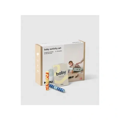 Afbeelding van Modu baby Activity Set Blokken Activiteiten Speelgoed 0 12 maanden Ocean Mint / Forest Green