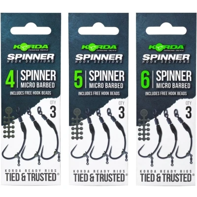 Afbeelding van Korda Spinner Hook Sections Weerhaakloos 4 Karperhaken