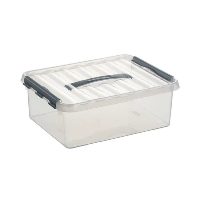 Image de Boite plastique transparente avec couvercle et poi