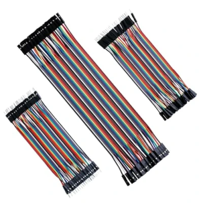 Afbeelding van Aansluitkabel 40 x 10 cm 20 stekker naar bus draadbrug 28AWG voor Arduino M2M/F2M/F2F