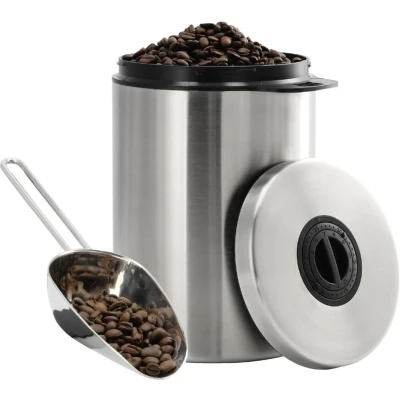 Afbeelding van Xavax Rvs Blik Voor 1 Kg Koffiebonen Met Schepje