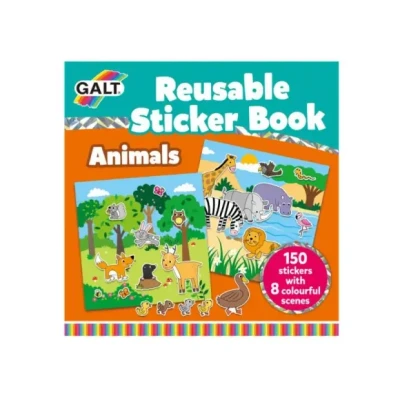 Afbeelding van Galt Herbruikbaar Stickerboek Dieren 158 delig 21 Cm