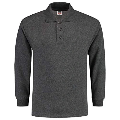 Afbeelding van Tricorp Polosweater Casual Antraciet Maat 5XL