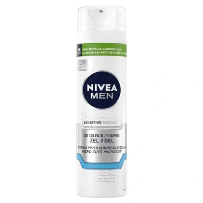 Afbeelding van NIVEA, Scheerschuim + Scheergel, NIVEA Men Sensitive Recovery regenerujący żel do golenia 200ml (200 ml, Scheergel)