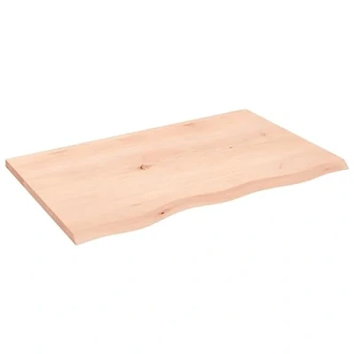 Afbeelding van vidaXL Wastafelblad 80x50x2 cm onbehandeld massief hout