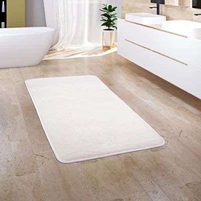 Afbeelding van Paco Home Badkamerkleed Badmat Badvloerkleed Douchemat Pluizig Traagschuim 3D 65x120 cm