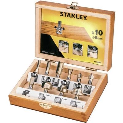 Afbeelding van Stanley fresenset 8mm schacht STA80020 XJ (10 delig)