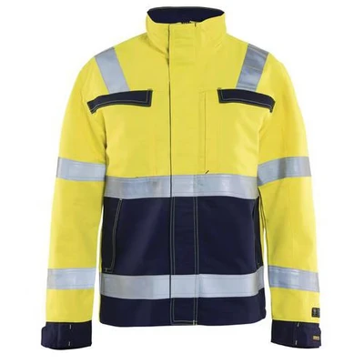 Image de Veste multinormes jaune fluorescent/marine
