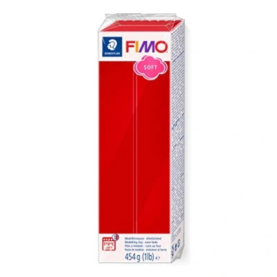 Image de STAEDTLER FIMO Pâte à modeler polymère durcissant au four Rouge Noël (1 bloc de 454 g) 8021 2