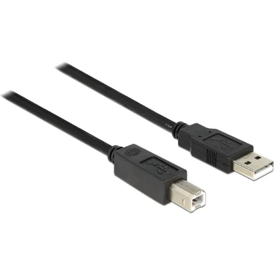 Afbeelding van DeLOCK actieve USB naar B kabel USB2.0 tot 0,5A 11 meter Zwart