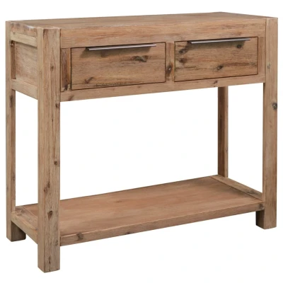 Afbeelding van Wandtafel 82x33x73 cm massief acaciahout