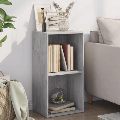 Afbeelding van vidaXL Boekenkast met 2 schappen 40x30x76,5 cm bewerkt hout betongrijs