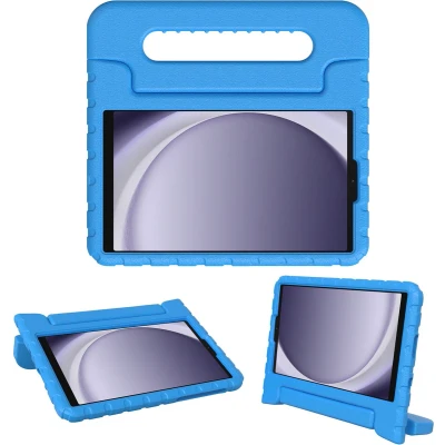Afbeelding van imoshion Tablet Hoes Kinderen Geschikt voor Samsung Galaxy Tab A9 8.7 inch Kidsproof Backcover met handvat Blauw