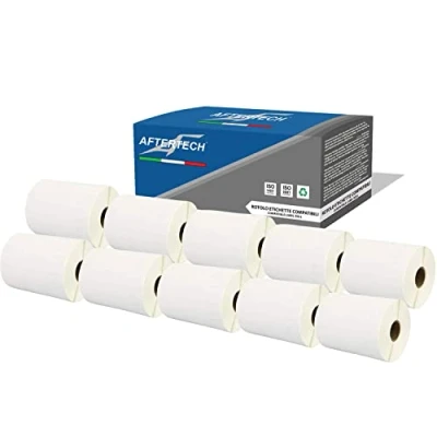 Afbeelding van Aftertech 10 x 4XL 104 159 mm compatibele zelfklevende etiketten rollen (220 etiketten/rol = 2200 in totaal) voor Dymo LabelWriter Seiko SLP labelprinter S0904980 1744907
