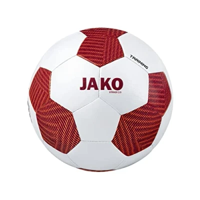 Afbeelding van JAKO Trainingsbal Striker 2.0 Wit/wijnrood/fluo oranje