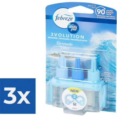 Afbeelding van Ambi Pur Luchtverfrisser navulling 3Volution Bermuda Vibes 1x stuks Voordeelverpakking 3