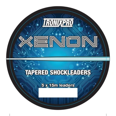 Afbeelding van Tronixpro Xenon Tapered Leaders Clear 15m (5 stuks) 0.20 0.50mm Zeevis onderlijnen