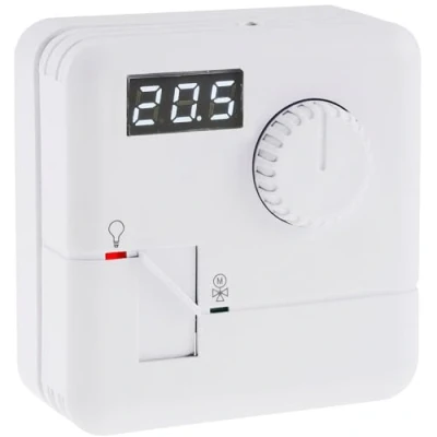 Afbeelding van Thermostaat kamertemperatuurregelaar regeleenheid opbouw 110V 230V temperatuurweergave regelbaar 5 30C