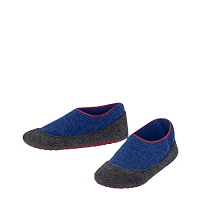 Image de FALKE Cosy Slipper K HP laine picots sur la semelle 1 paire, Chaussettes Chaussons Mixte enfant, Bleu (Cobalt Blue 6054), 31 32
