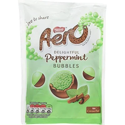 Afbeelding van Aero 6 x 80 g chocolade ballen met pepermunt
