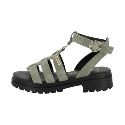 Afbeelding van Les Tropeziennes par M Belarbi Sandalen met plateauzool, Dames, Maat: 37, Sauge Leer