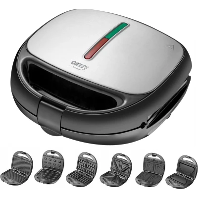 Afbeelding van Camry CR3057 Sandwichmaker multifunctioneel toaster verschillende bakplaten