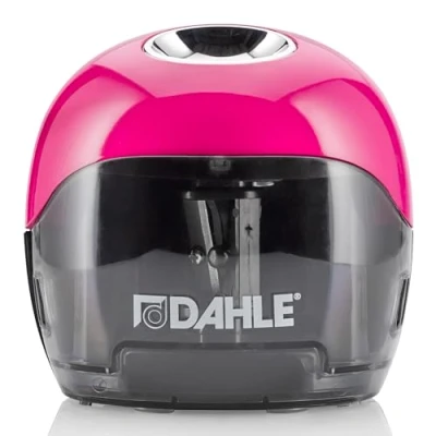 Afbeelding van Dahle Elektrische puntenslijper 250, met twee tegenoverliggende messen, werkt op batterijen, magenta, 00250 16892