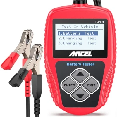 Afbeelding van ANCEL BA101 auto acculader, 12 V, 100 2000 CCA, 220 Ah, automatische start en laadsysteemtest