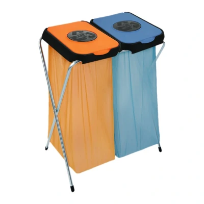Afbeelding van Afvalzakhouder Ekothinks blauw/oranje 6st