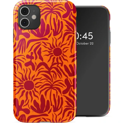 Afbeelding van Selencia Hoesje Geschikt voor iPhone 11 Vivid Backcover Tropical Vibes Apricot