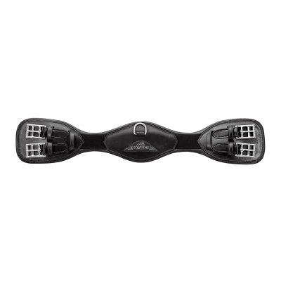 Image de Equiline Sangle de Dressage Anatomique avec Élastique Noir 60cm