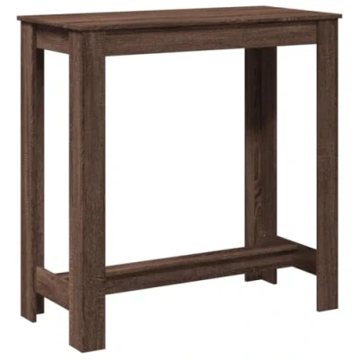 Image de vidaXL Table de bar chêne marron 102x50x103,5 cm bois d&#039;ingénierie854415