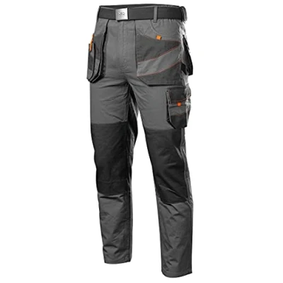 Afbeelding van NEO TOOLS Werkbroek voor heren, 100% katoen, 260 g/m², versterkte knieën met kniebeschermzakken, multifunctionele zakken, stoffen riem