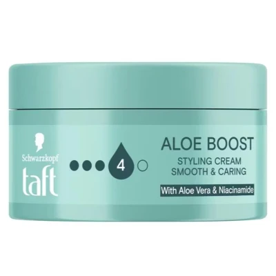 Afbeelding van Schwarzkopf Taft Aloe Boost Smooth &amp; Caring Styling Cream 100ML