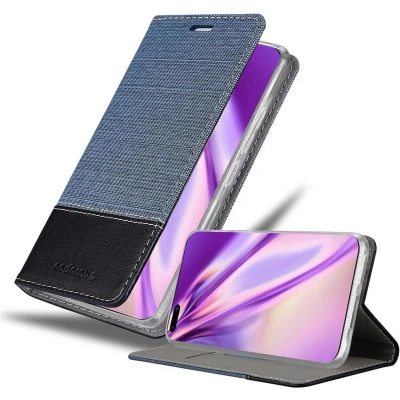 Afbeelding van Cadorabo Hoesje geschikt voor Huawei P40 PRO / PRO+ in DONKERBLAUW ZWART Beschermhoes met magnetische sluiting, standfunctie en kaartvakje Book Case Cover Etui