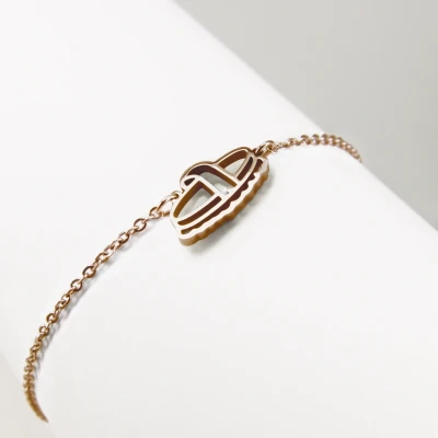 Image de Ponytail&amp;Co Bracelet Brosse Or Rose 13+5cm
