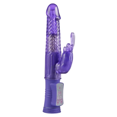 Afbeelding van Rabbit Vibrator met parels Paars