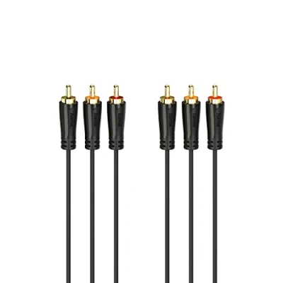 Afbeelding van Hama Audio /Videokabel 3 Cinch Stekkers Verguld 3,0 M