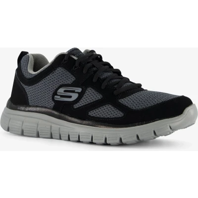 Afbeelding van Skechers Burns Agoura heren sneakers grijs Maat 42 Extra comfort Memory Foam