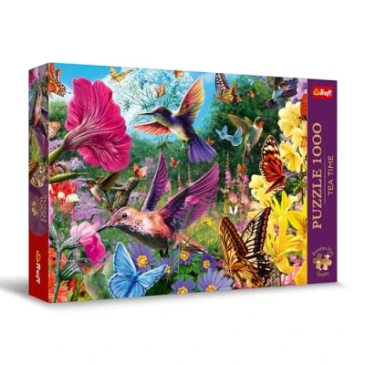 Afbeelding van Trefl Premium Plus Quality Tea Time puzzel: tuin voor vogels 1000 stukjes, geschilderde nostalgische fotoserie, perfect op elkaar afgestemde stukken, volwassenen en kinderen vanaf 12 jaar