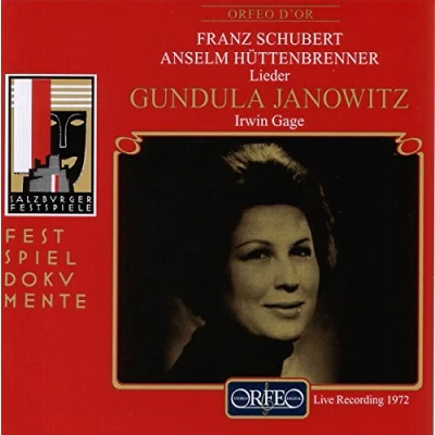 Afbeelding van Gundula Janowitz &amp; Irwin Gage Schubert/Hüttenbrenner: Lieder (CD)