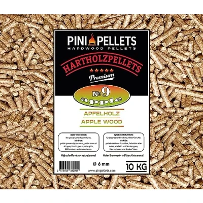 Afbeelding van PINI Barbecue pellets № 9 appel 10 kg hardhoutpellets voor grillen, roken